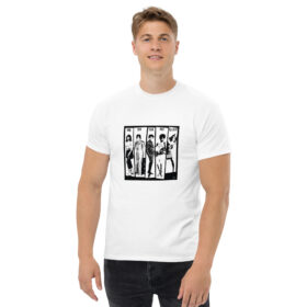 camiseta musicas 70 hombre