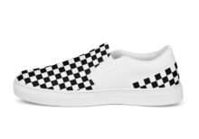 Sneakers hombre cuadros B&W sin cordones