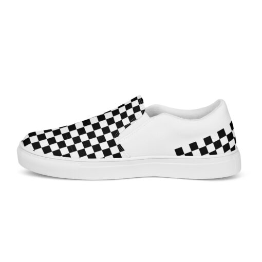 Sneakers hombre cuadros B&W sin cordones