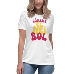 Camiseta suelta mujer "Cómemeleneibol"